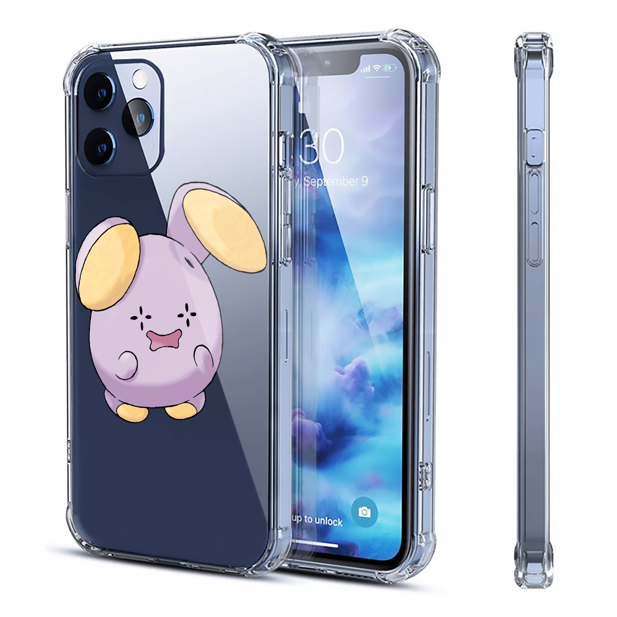 （画像用） ポケットモンスター Pokémon 【iPhone 12シリーズ対応】透明スマホケース（クリアソフトケース）